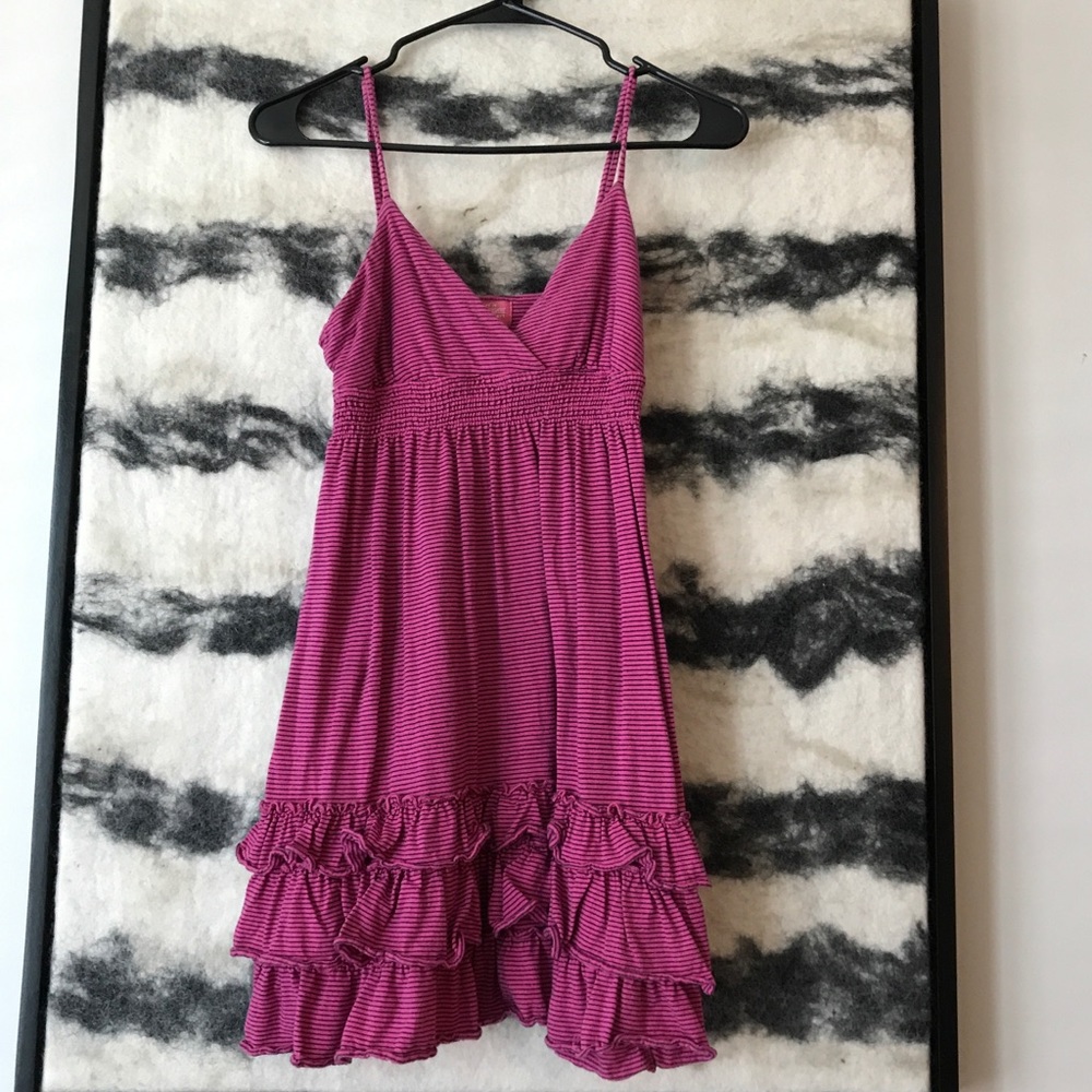 Victoria’s Secret PINK striped dress with ruffles
